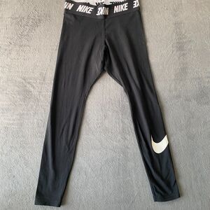 Nike Women's Black/White Leggings Size M